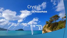  Presentation with zakynthos - Slides with small-island-in-greece-zakynthos background and a teal colored foreground