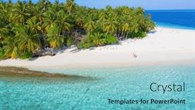  Presentation with animals winter - Amazing presentation design having small-island-in-the-maldives backdrop and a seafoam green colored foreground