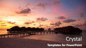  Presentation with animals winter - Audience pleasing theme consisting of small-island-in-the-maldives backdrop and a tawny brown colored foreground