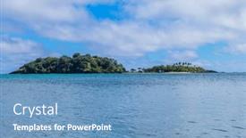  Presentation with pacific island - PPT layouts enhanced with small-island-near-nacula-fiji background and a teal colored foreground
