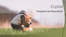  Presentation with yellow - Slide set consisting of small-kid-in-yellow-jacket background and a white colored foreground