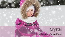  Presentation with childhood - Slides featuring small kids - childhood fashion season and people background and a  colored foreground