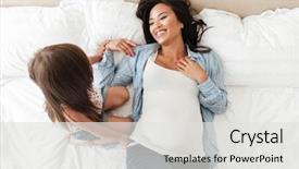  Presentation with fun - Presentation having small kids - top view of a happy background and a light gray colored foreground