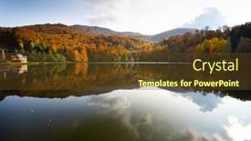  Presentation with magic - Slide deck with small-lake-of-mogasa background and a tawny brown colored foreground