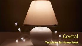  Presentation with decoration - Presentation design with small-lamp-glowing-in-bedroom background and a tawny brown colored foreground
