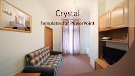  Presentation with cabinet - Slide set enhanced with small living room background and a lemonade colored foreground