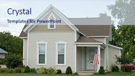  Presentation with west - Amazing slides having small mid-west house backdrop and a sky blue colored foreground