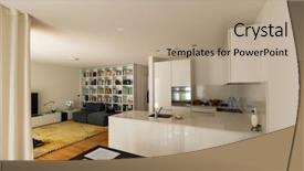  Presentation with studio flat - Beautiful presentation featuring small modern flat all open backdrop and a mint green colored foreground