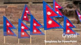  Presentation with nepal flag - Beautiful presentation featuring small nepal flag for sale backdrop and a  colored foreground