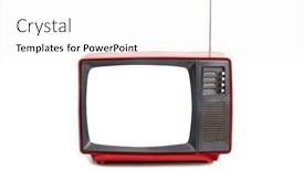  Presentation with treasure map old blank - PPT theme having small-old-analogue-tv-set background and a white colored foreground