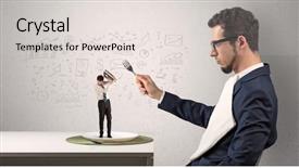  Presentation with eating - Audience pleasing slide set consisting of small one with doodled report backdrop and a lemonade colored foreground