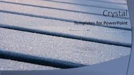  Presentation with lumber - Amazing slides having small perticles of frost on lumber bars backdrop and a light blue colored foreground