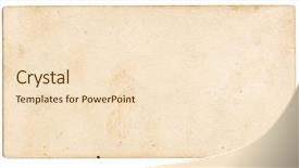  Presentation with vintage paper - Presentation design consisting of small pieces of vintage paper background and a lemonade colored foreground