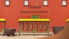  Presentation with old china - Amazing presentation theme having small potala temple in chengde backdrop and a red colored foreground