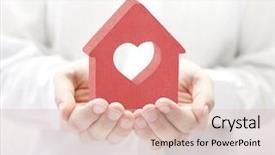  Presentation with hands heart - Cool new theme with small red house with heart backdrop and a lemonade colored foreground