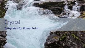  Presentation with norway - PPT theme enhanced with small-river-in-the-mountains background and a light blue colored foreground
