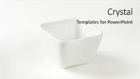  Presentation with instant noodles bowl - Presentation theme consisting of small rounded square white bowl background and a white colored foreground