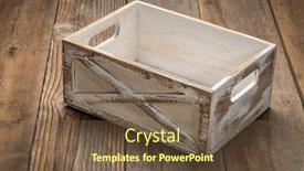  Presentation with wood rustic - Slide deck with small-rustic-white-painted-storage background and a tawny brown colored foreground