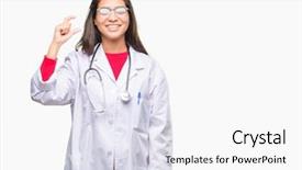  Presentation with woman praying over bible - Amazing PPT layouts having small scale hospitals - young arab doctor woman backdrop and a  colored foreground