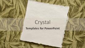  Presentation with khadi - Theme having small-sheet-of-blank-white background and a soft green colored foreground