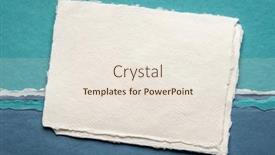  Presentation with khadi paper - PPT theme having small-sheet-of-blank-white background and a sky blue colored foreground