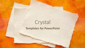  Presentation with khadi paper - Colorful slide deck enhanced with small-sheets-of-blank-white backdrop and a lemonade colored foreground