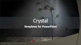  Presentation with ornament - Beautiful PPT theme featuring small sparse christmas tree backdrop and a dark gray colored foreground