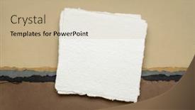  Presentation with white sheet - Presentation design having small-square-sheet-of-blank background and a mint green colored foreground