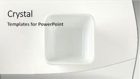  Presentation with square - Audience pleasing presentation theme consisting of small squares - white square bowl on white backdrop and a sky blue colored foreground