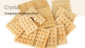  Presentation with diwali fire crackers - Slide deck featuring small-stack-of-soup-crackers background and a  colored foreground