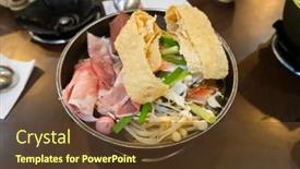  Presentation with taiwanese nationalism - Audience pleasing theme consisting of small-taiwanese-hot-pot backdrop and a tawny brown colored foreground