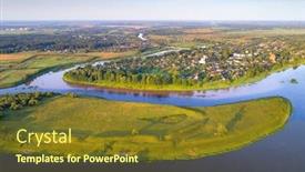  Presentation with time - Slides with small-town-dzisna background and a tawny brown colored foreground