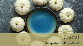  Presentation with baby - Presentation theme enhanced with small-white-baby-boo-mini background and a yellow colored foreground