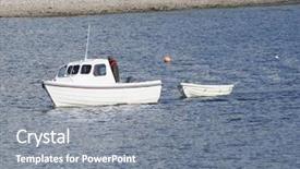  Presentation with jesus boat - Audience pleasing slides consisting of small white boat pulling dingy backdrop and a  colored foreground