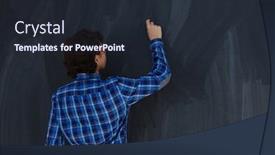  Presentation with chalk board - Amazing slides having smart-arab-teen-boy backdrop and a wine colored foreground