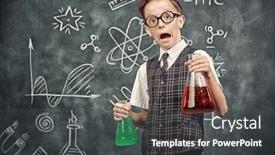  Presentation with black hands - Presentation design consisting of smart-boy-in-a-school background and a  colored foreground