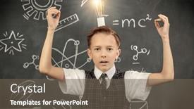  Presentation with black school children - PPT layouts featuring smart-boy-in-school-clothes background and a gray colored foreground