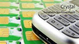  Presentation with nurse cellphone - Presentation theme with smart card - cellphone num keyboard background and a blonde colored foreground