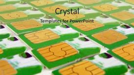  Presentation with smart card - Beautiful presentation featuring smart card - sim background backdrop and a yellow colored foreground