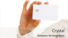  Presentation with smart card - Amazing slides having smart card money card health backdrop and a lemonade colored foreground