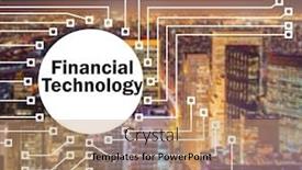  Presentation with smart city technology - Cool new slides with smart-city-concept-with-fintech backdrop and a coral colored foreground