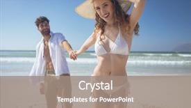  Presentation with catholic couple silhouette of young - Beautiful presentation theme featuring couple holding hand while standing backdrop and a gray colored foreground