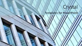  Presentation with smart building - PPT layouts having smart grid - blue sky reflected background and a light blue colored foreground