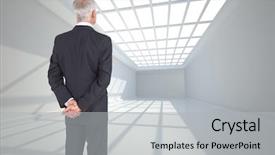  Presentation with smart grid - Slide set with hand writing inscription english background and a sky blue colored foreground.