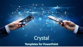  Presentation with hands holding - Amazing slides having smart grid system - close up of two hands backdrop and a  colored foreground