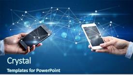  Presentation with hands holding - Presentation theme featuring smart grid system - close up of two hands background and a  colored foreground