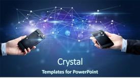  Presentation with two people holding hands - Audience pleasing slide set consisting of smart grid system - close up of two hands backdrop and a  colored foreground