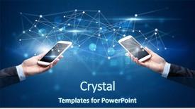  Presentation with smart grid - Audience pleasing slide set consisting of smart grid system - close up of two hands backdrop and a ocean colored foreground