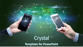  Presentation with two people holding hands - Audience pleasing presentation theme consisting of smart grid system - close up of two hands backdrop and a ocean colored foreground