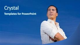  Presentation with brave - Amazing slides having onward - smart handsome asian man looking backdrop and a ocean colored foreground